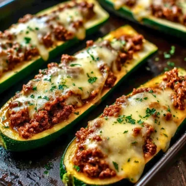 Healthier ground beef zucchini boats recipe for a delicious dinner