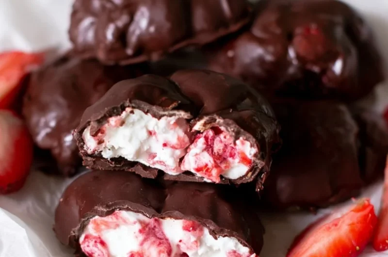 Chocolate strawberry yogurt clusters recipe