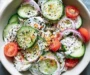 Fresh Cucumber Salad with Everything Bagel Seasoning
