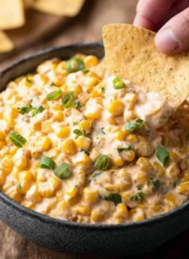 Delicious Southwest Corn Dip served in a bowl, perfect for gatherings.